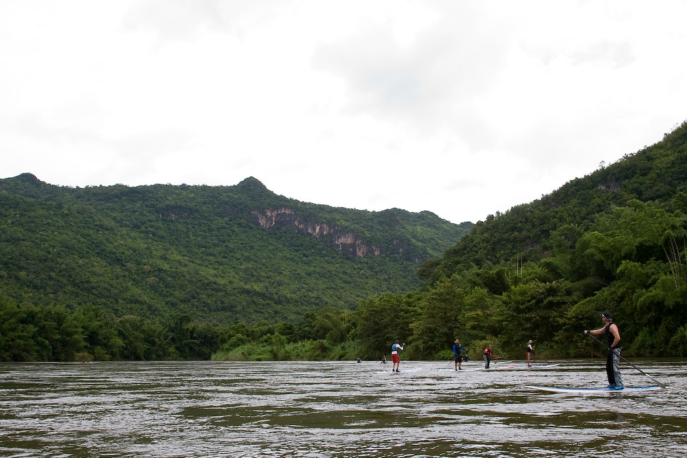 Sunday SUP on the river Kwai